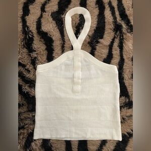 ⭐️ 3 For $25 ⭐️ White Knit Halter Top